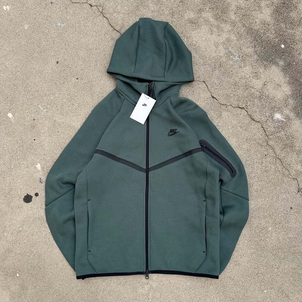 Nike Men's Tech Fleece Windrunner Full-Zip Hoodie Vintage Green Size S